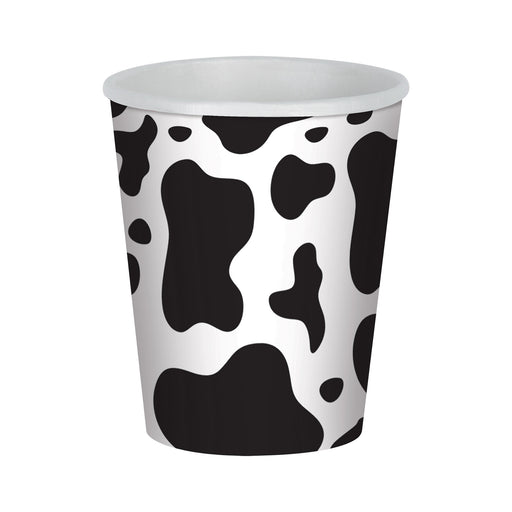 Cow Print Beverage Cups – 9 Oz – (8/Pkg) by Beistle for Farm Cups