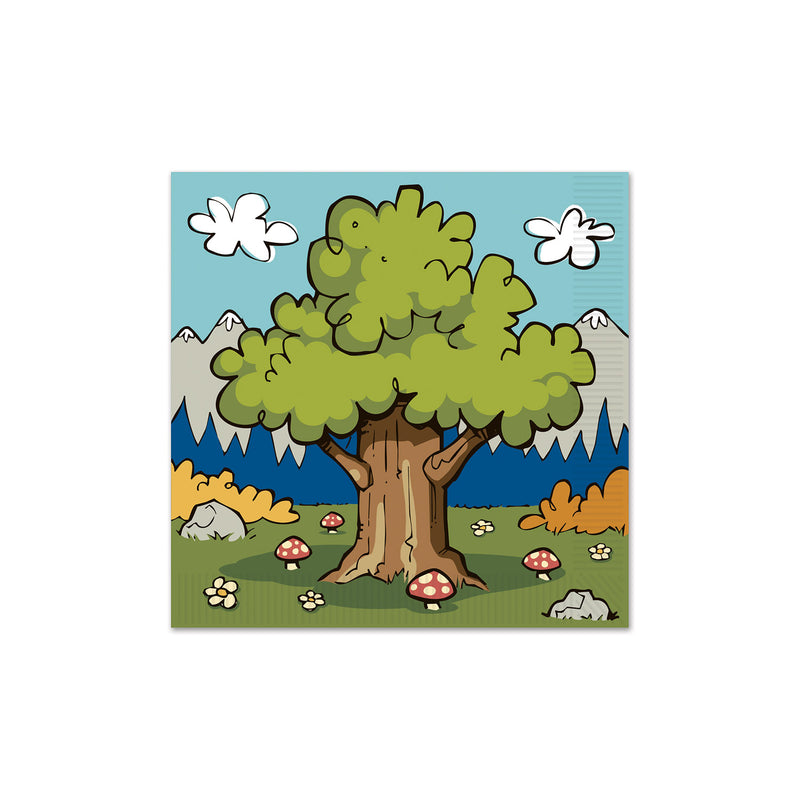 Woodland Friends Luncheon Napkins – (16/Pkg) by Beistle for Woodland Friends Napkins-Lunch