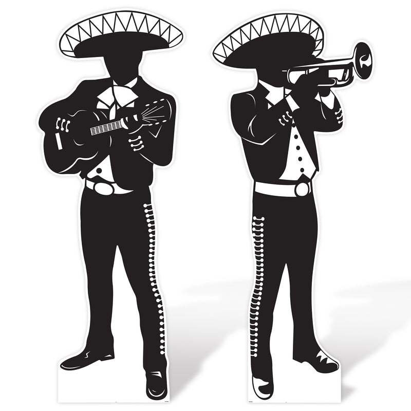 Mariachi Silhouette Stand-Ups – Asstd – (2/Box)