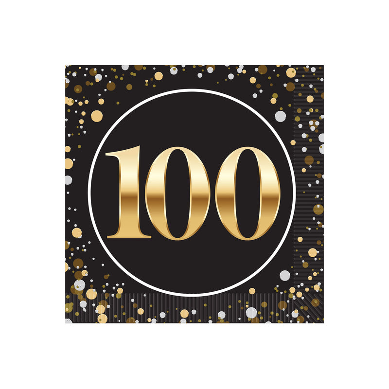 "100" Beverage Napkins – (16/Pkg)