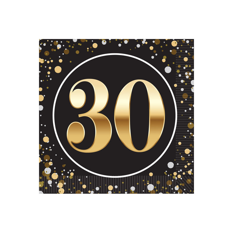 "30" Beverage Napkins – (16/Pkg)