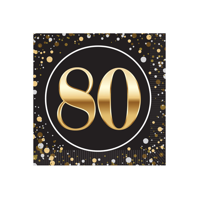 "80" Beverage Napkins – (16/Pkg)