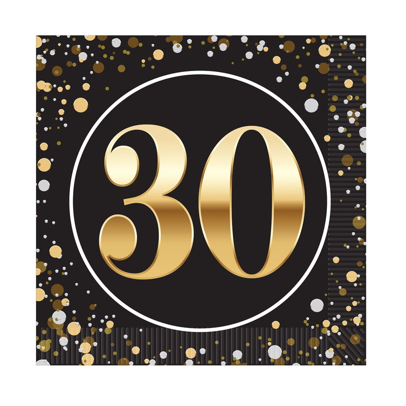 "30" Luncheon Napkins – (16/Pkg)