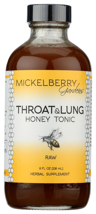 MICKELBERRY GARDENS: Tonic Throat Lung Honey, 8 fo