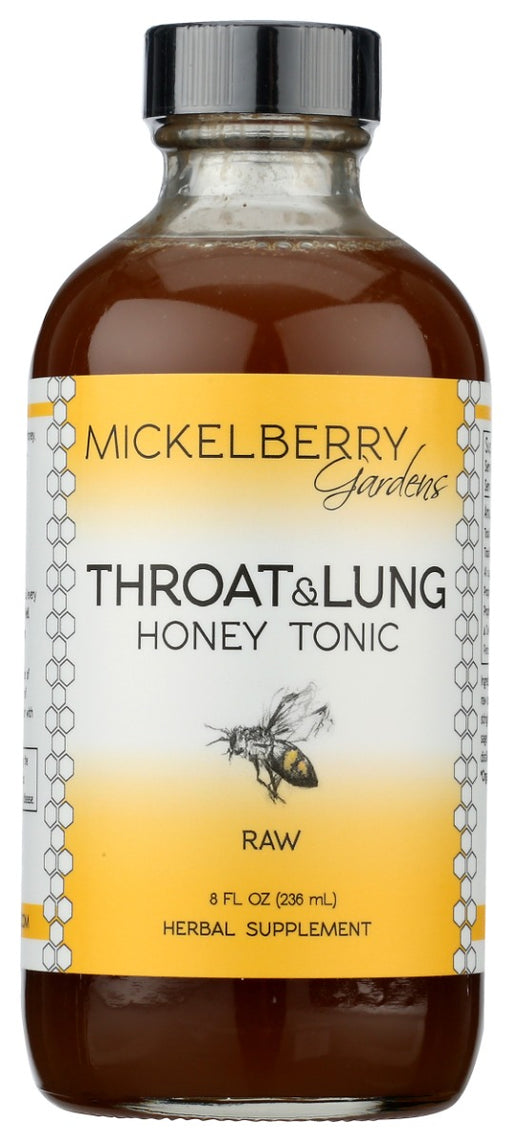 MICKELBERRY GARDENS: Tonic Throat Lung Honey, 8 fo