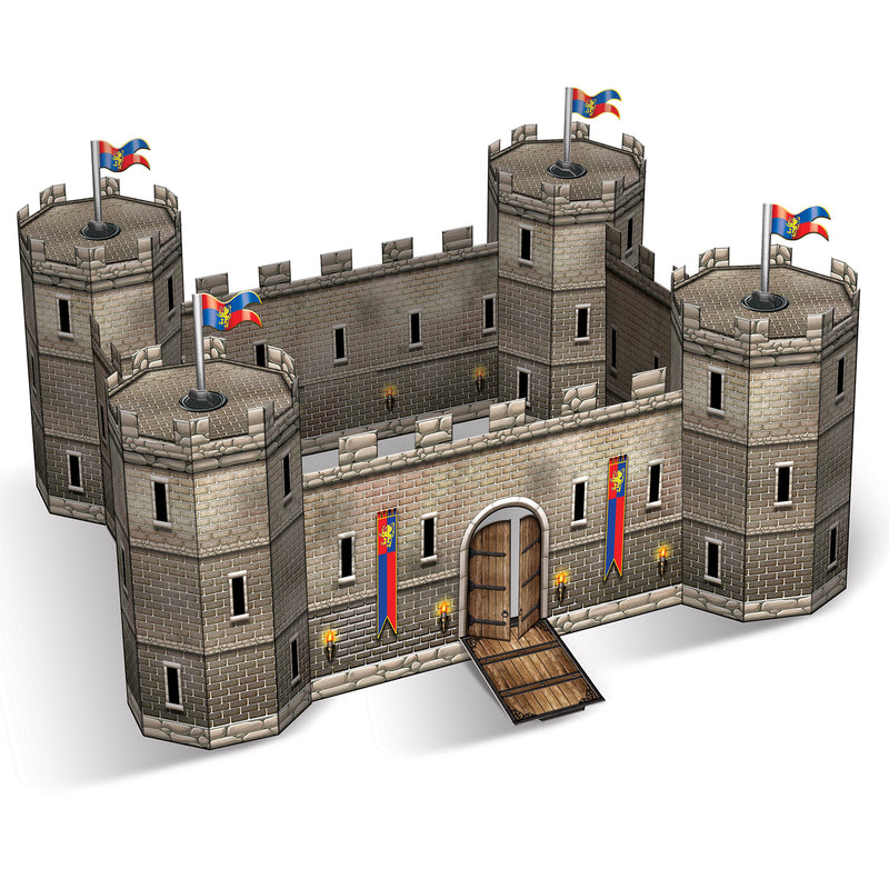 3-D Castle Centerpiece – 14½" x 18" – (1/Pkg) by Beistle for Medieval 3-D