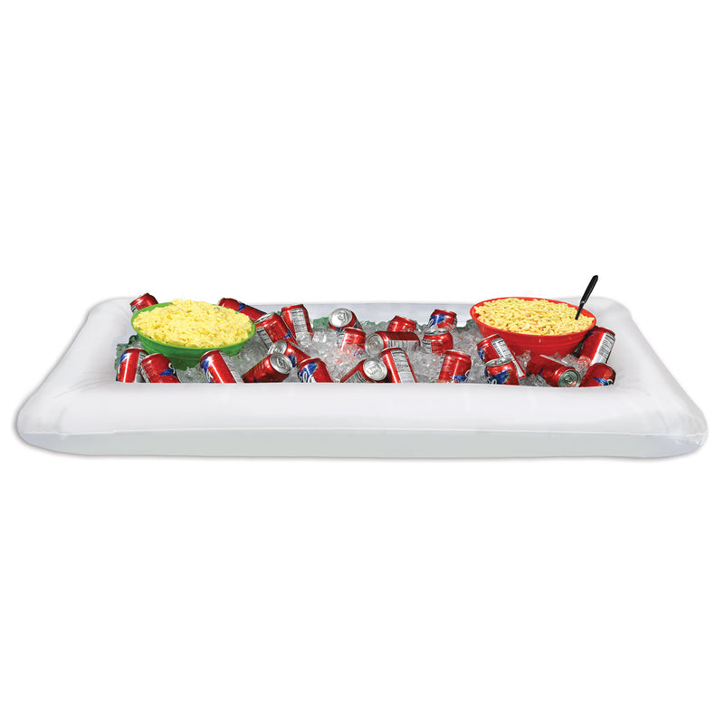 Inflatable White Buffet Cooler – 28"W x 4' 5¾"L – (1/Pkg) by Beistle for General Occasion Inflatables