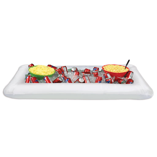 Inflatable White Buffet Cooler – 28"W x 4' 5¾"L – (1/Pkg) by Beistle for General Occasion Inflatables