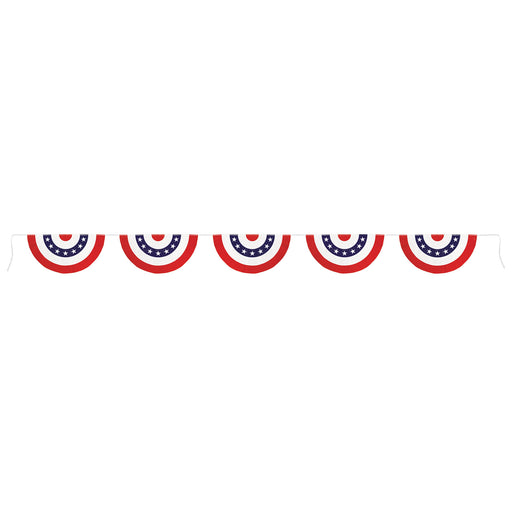 Patriotic Bunting Banner – 11" x 12' – (1/Pkg) by Beistle for Patriotic Pennant Banners