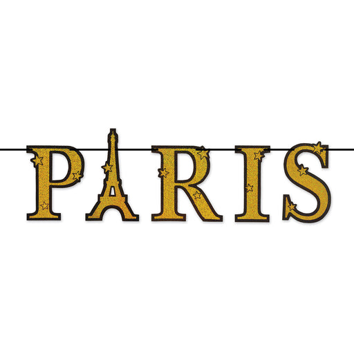 Paris Streamer – 9½"-11½" x 4' – (1/Pkg) by Beistle for French Streamers