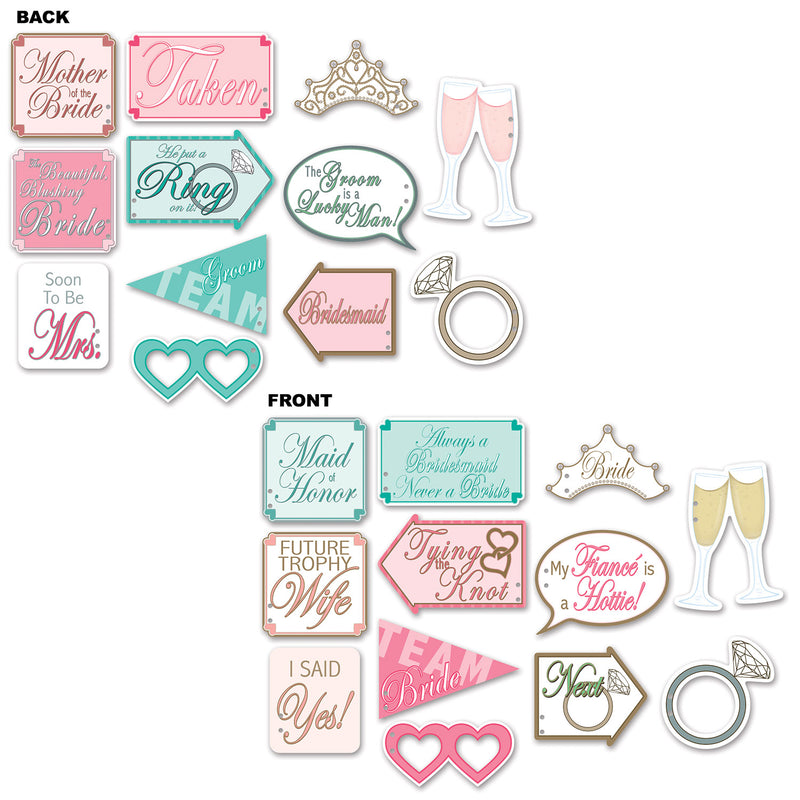 Wedding Shower Photo Fun Signs – 6"-8½" – (12/Pkg) by Beistle for Wedding Photo Fun Signs