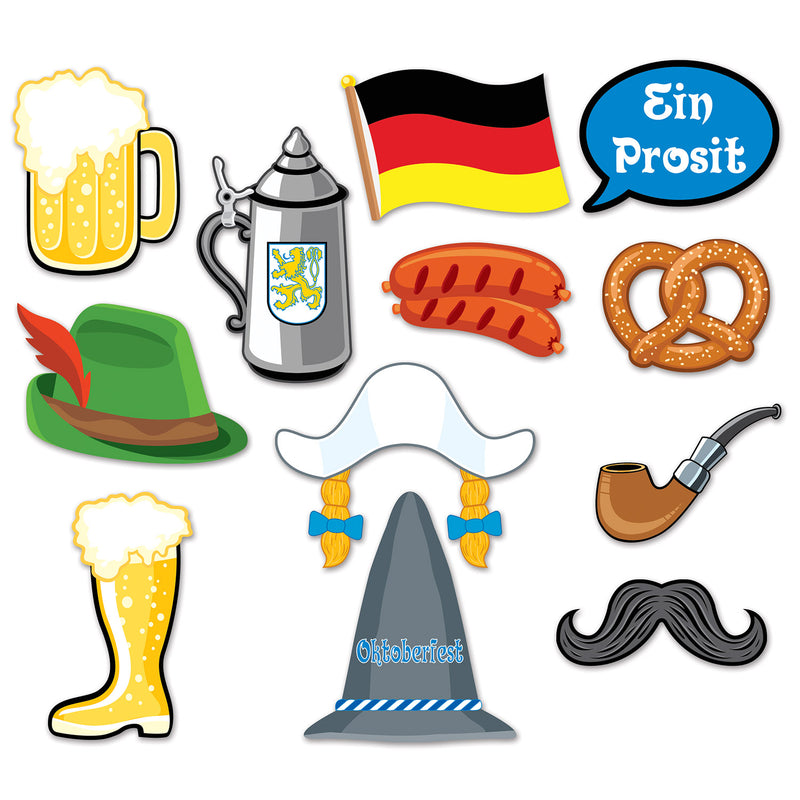 Oktoberfest Photo Fun Signs – 6½"-10" – (12/Pkg) by Beistle for Oktoberfest Photo Fun Signs