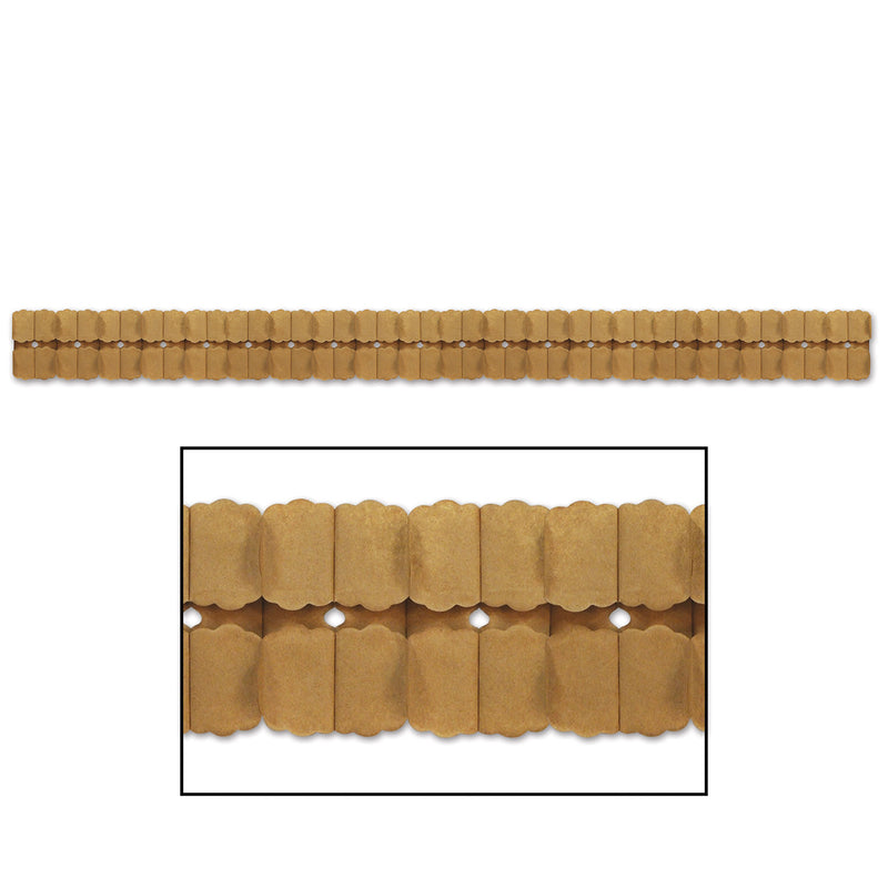 Kraft Paper Leaf Garland – 4½" x 12' – (1/Pkg) by Beistle for Wedding Tissue