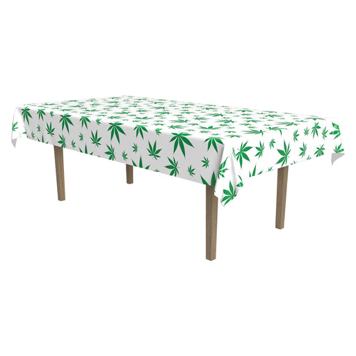 Weed Tablecover – 54" x 108" – (1/Pkg) by Beistle for 420 Table Covers - Patterned