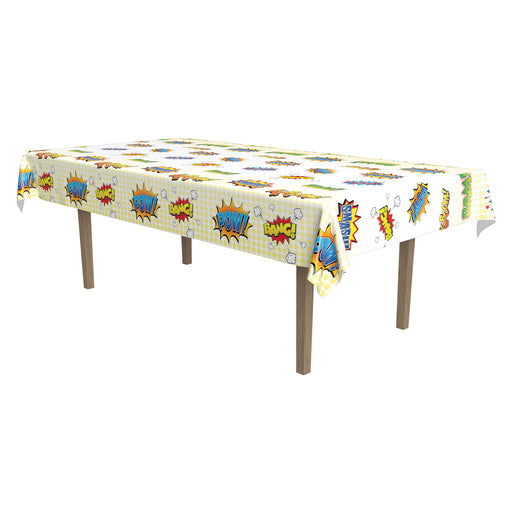Hero Tablecover – 54" x 108" – (1/Pkg) by Beistle for Heroes Table Covers - Patterned