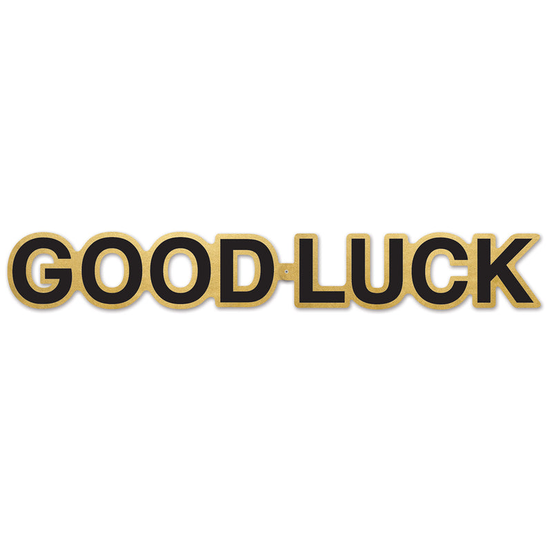 Foil Good Luck Streamer – 5" x 35" – (1/Pkg) by Beistle for General Occasion Jointed Streamers