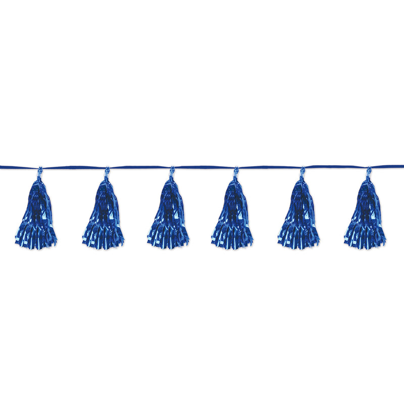 Metallic Tassel Garland – 9¾" x 8' – (1/Pkg) by Beistle for General Occasion Tassel Garlands