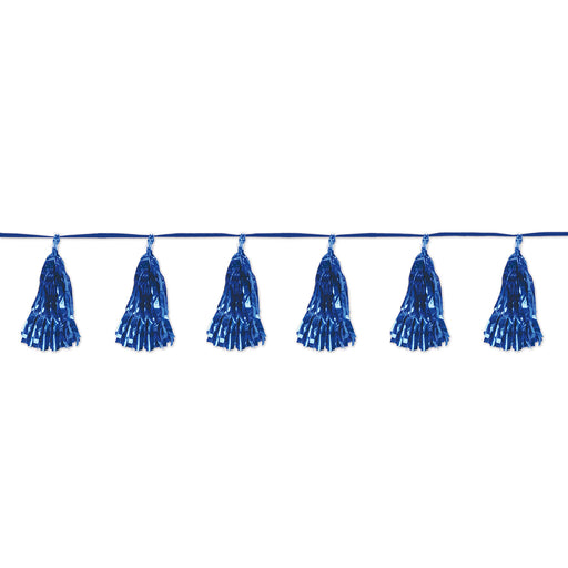 Metallic Tassel Garland – 9¾" x 8' – (1/Pkg) by Beistle for General Occasion Tassel Garlands