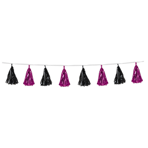 Metallic Tassel Garland – 9¾" x 8' – (1/Pkg) by Beistle for Bachelorette Tassel Garlands