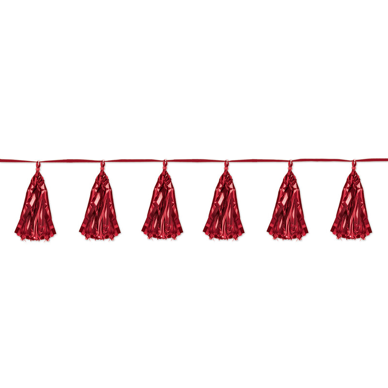 Metallic Tassel Garland – 9¾" x 8' – (1/Pkg) by Beistle for General Occasion Tassel Garlands