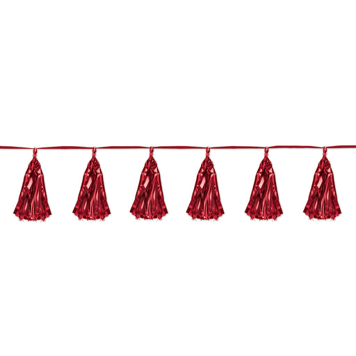 Metallic Tassel Garland – 9¾" x 8' – (1/Pkg) by Beistle for General Occasion Tassel Garlands