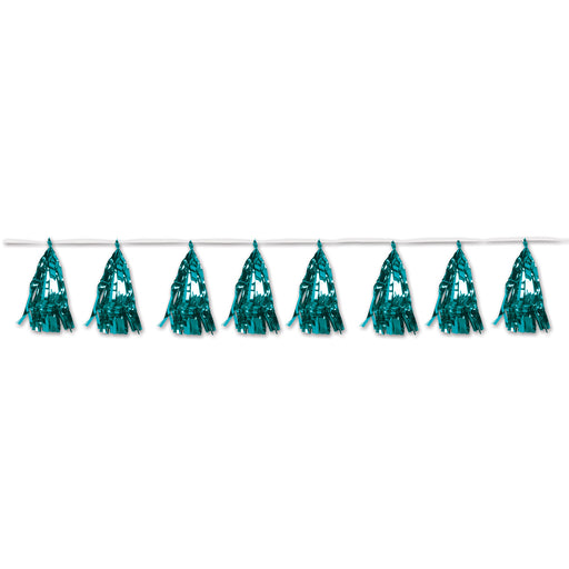 Metallic Tassel Garland – 9¾" x 8' – (1/Pkg) by Beistle for General Occasion Tassel Garlands