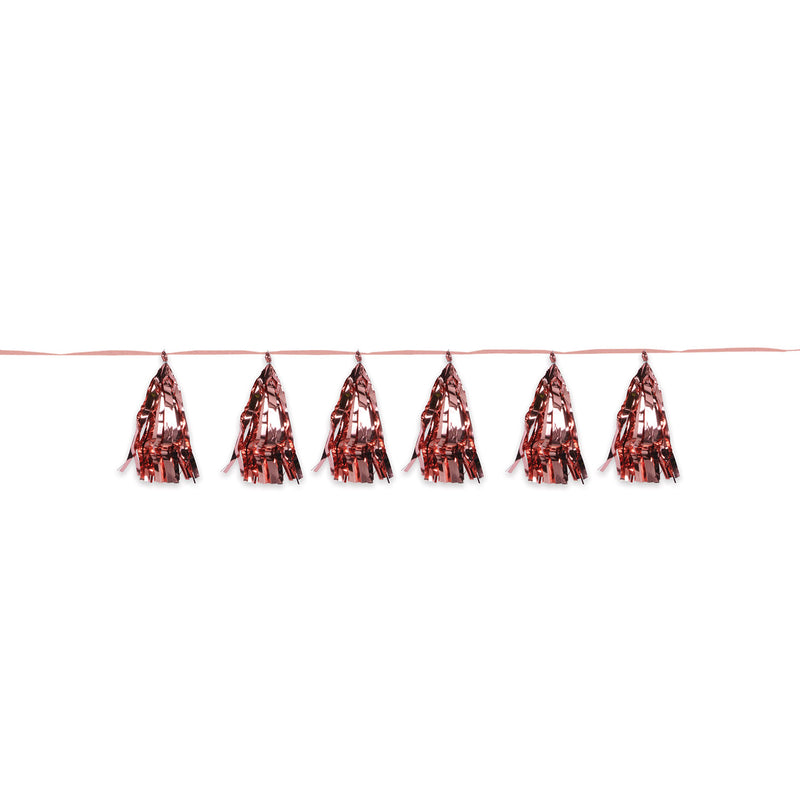 Metallic Tassel Garland – 9¾" x 8' – (1/Pkg) by Beistle for General Occasion Tassel Garlands