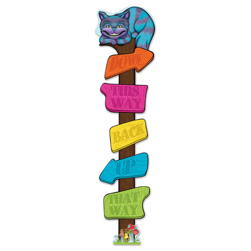 Directional Post Cutout – 5' 6" – (1/Pkg) by Beistle for Alice In Wonderland Signs