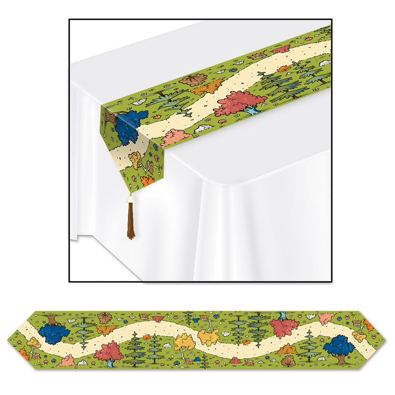 Printed Woodland Friends Table Runner – 11" x 6' – (1/Pkg) by Beistle for Woodland Friends Table Runners - Printed