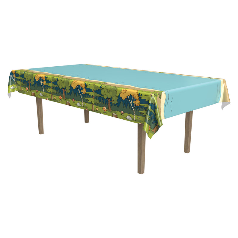 Woodland Friends Tablecover – 54" x 108" – (1/Pkg) by Beistle for Woodland Friends Table Covers - Patterned