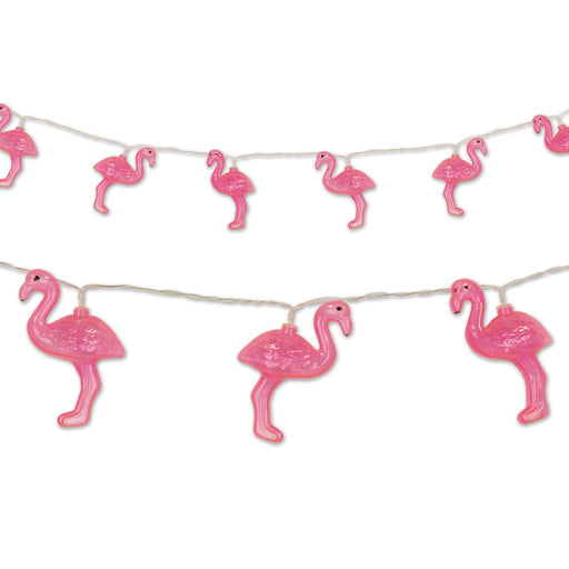 Flamingo String Lights – 6' – (1/Pkg) by Beistle for Luau Light Up