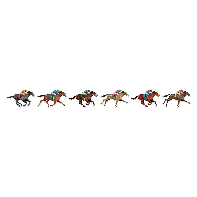 Horse Racing Streamer – 6½" x 6' – (1/Pkg) by Beistle for Derby Day Streamers