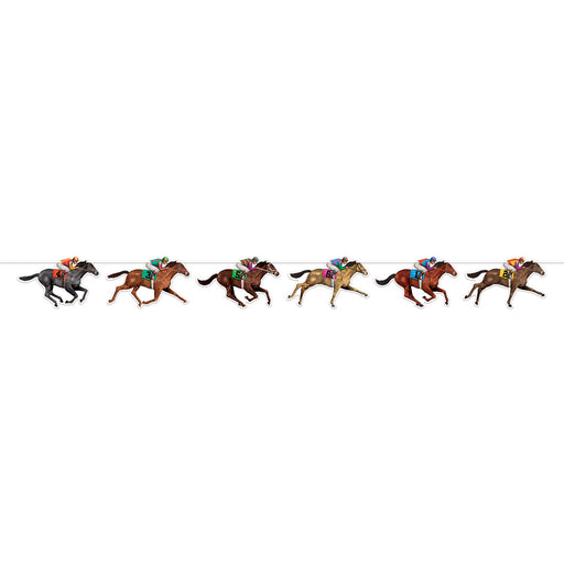 Horse Racing Streamer – 6½" x 6' – (1/Pkg) by Beistle for Derby Day Streamers