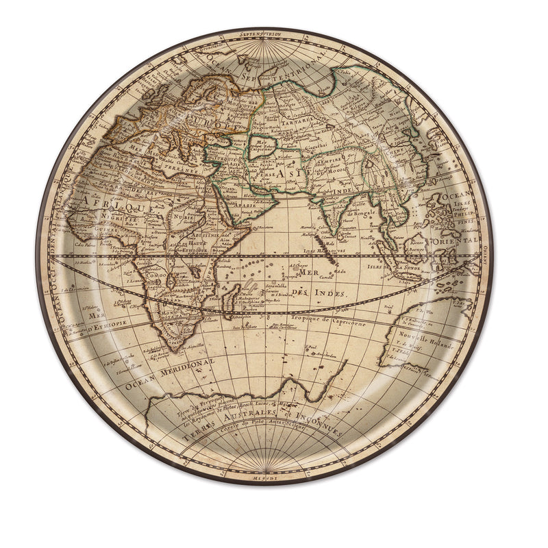 Around The World Plates – 9" – (8/Pkg) by Beistle for Around The World Plates-Dinner