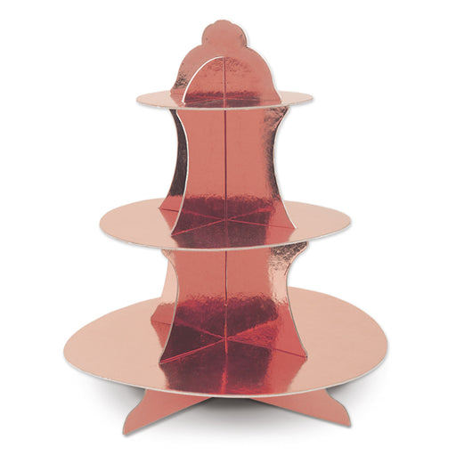 Metallic Cupcake Stand – 13½" – (1/Pkg) by Beistle for General Occasion Cake/Cupcake Stands