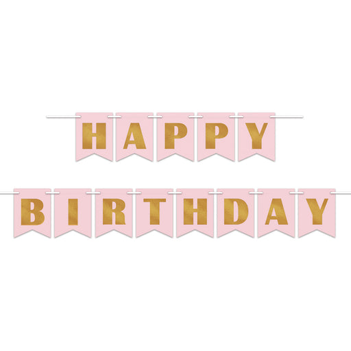 Foil Happy Birthday Streamer – 6" x 10' – (1/Pkg) by Beistle for Sweet 16 Streamers
