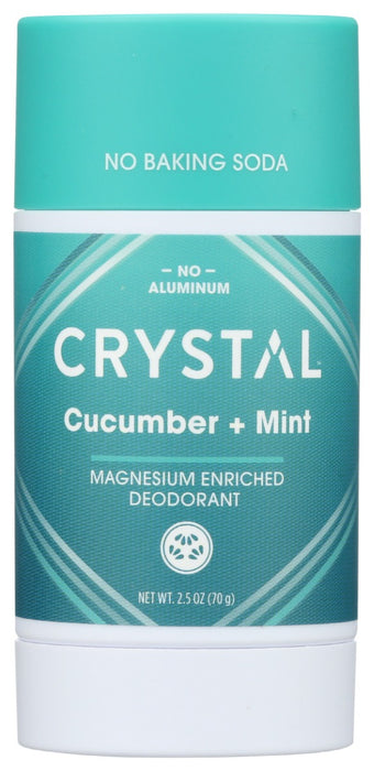 CRYSTAL BODY DEODORANT: Deodorant Cucumber Mint, 2.5 OZ