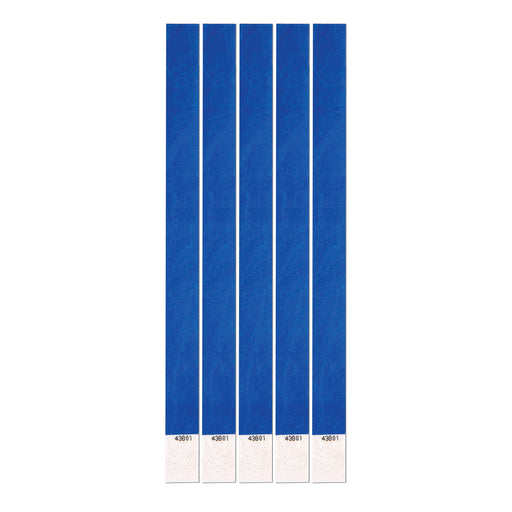 Tyvek Wristbands – ¾" x 10" – (100/Pkg) by Beistle for General Occasion Wristbands