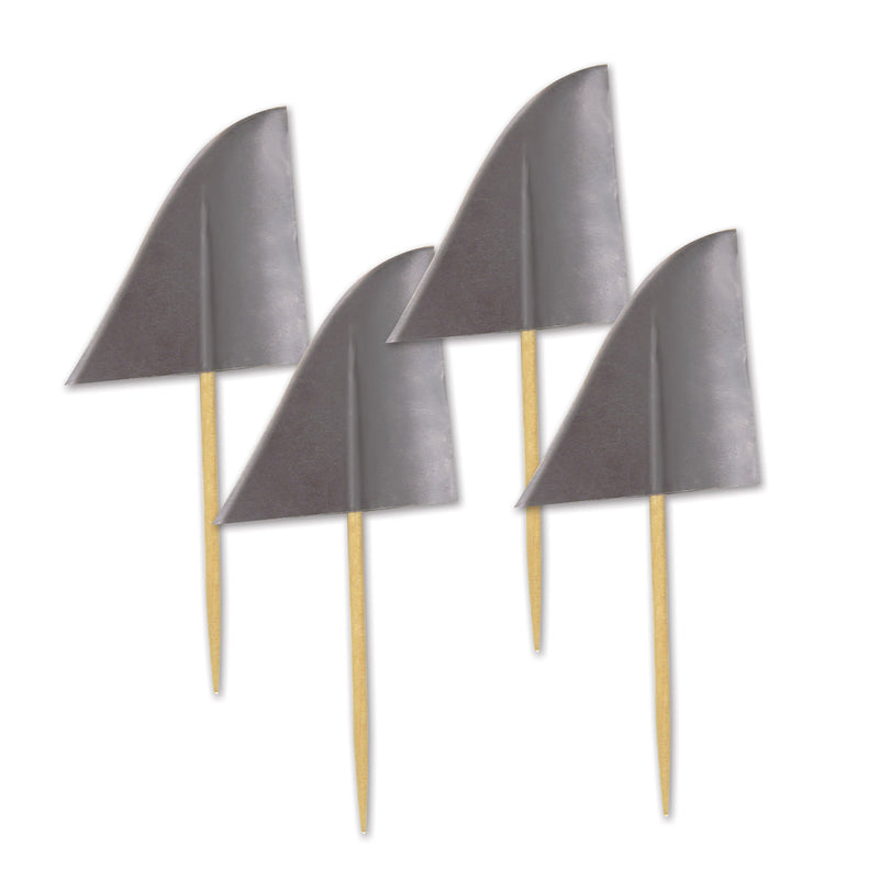 Shark Fin Picks – 2½" – (50/Pkg) by Beistle for Shark Food Picks