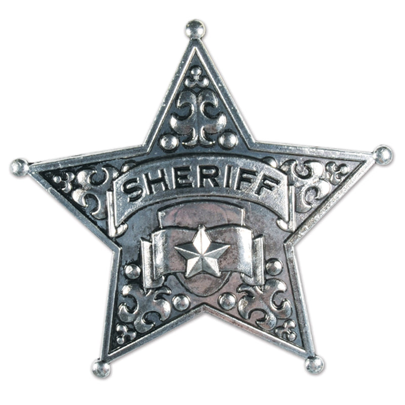 Metal Sheriff Badge – 2½" – (1/Pkg)