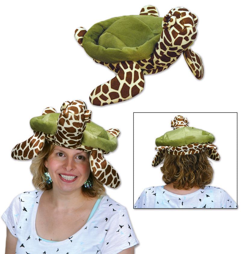 Plush Sea Turtle Hat – (1/Card)