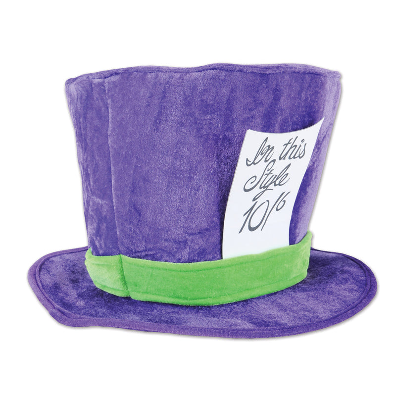 Plush Mad Hatter Hat – (1/Poly Bag) by Beistle for Alice In Wonderland Plush