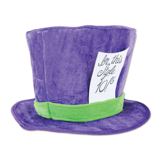 Plush Mad Hatter Hat – (1/Poly Bag) by Beistle for Alice In Wonderland Plush