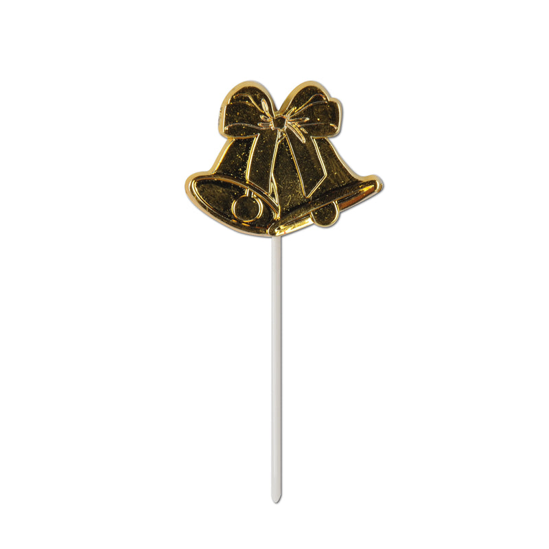 Bell Picks – 2½" – (8/Pkg) by Beistle for Anniversary Food Picks