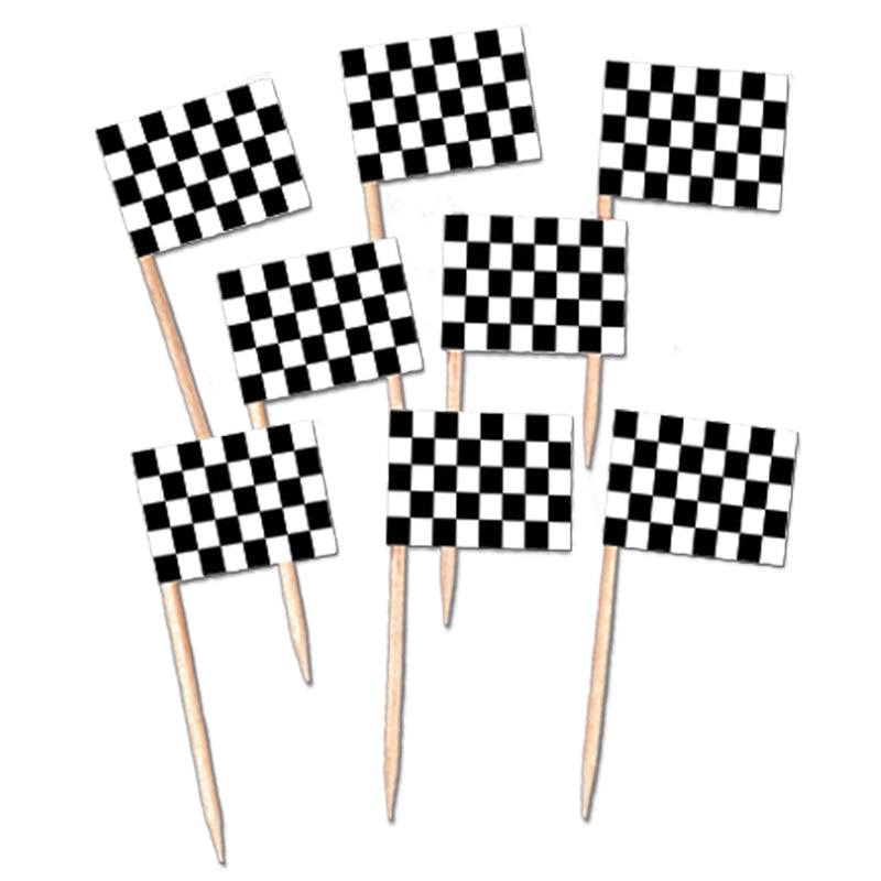 Checkered Flag Picks – 2½" – (50/Pkg)