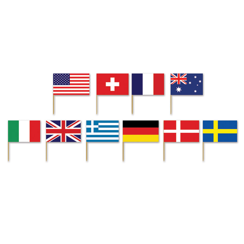 International Flag Picks – 2½" – (50/Pkg)