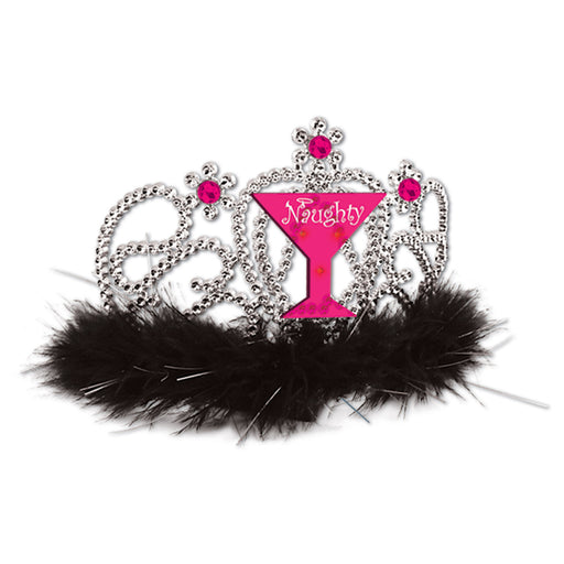 Plastic Light-Up Naughty Girl Tiara – (1/Card) by Beistle for Bachelorette Plastic