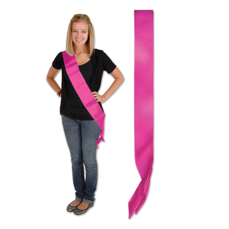 Satin Sash – 33" x 4" – (1/Pkg) by Beistle for General Occasion Sashes