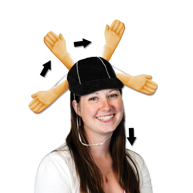 Plush Touchdown Cap – (1/Card) by Beistle for Football Plush