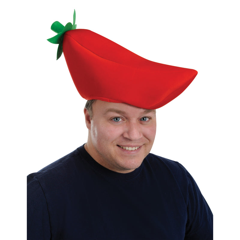 Plush Chili Pepper Hat – (1/Card)